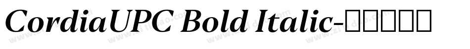 CordiaUPC Bold Italic字体转换